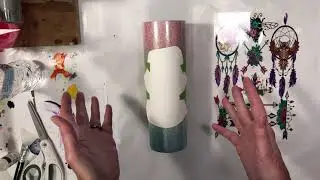 Tack-It Ombr&eacute; Waterslide Tumbler with Glitters, Clear Cast MNG Wanderlust Box August 2021