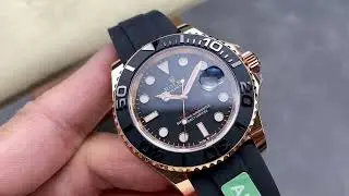 Yacht-Master 40 Automatic Black Dial 18kt Everose Gold Watch 126655