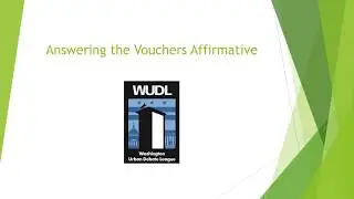 WUDL Novice Video Series 108 Responding to the Disability Vouchers Affirmative