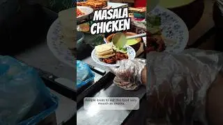 How They Make Masala Chicken & Paratha in Street Food Cart 🍳🔥 #Shorts