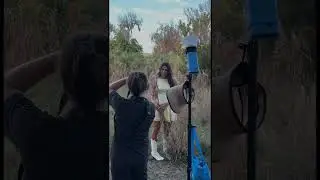 Orlando Senior Photographer | BTS Golden Hour Senior Photo Shoot in Open Field
