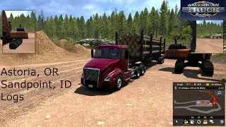 American Truck Simulator #19 - Astoria, OR - Sandpoint, ID