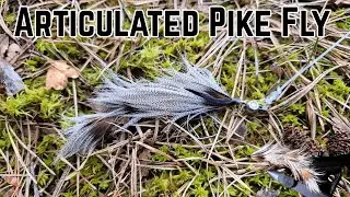 I found A LOT of FEATHERS in the  forest and made a PIKE FLY out of them!