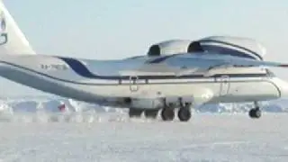 Antonov leaving Barneo Ice Camp near North Pole