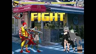 【MUGEN】Date Masamune(Noumin Patch 7P) & Donald ZETA-MIX VS Shiroko(GaS Patch) & Saki(GaS Patch)