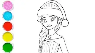 Elsa Beautiful Drawing easy , Elsa queen 👑 drawing for kids and toddlers, Kids art