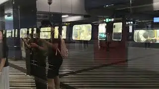 Three TML IKK-Trains (D341/D342, D357/D358 & one unknown no.) at Tai Wai Station TML platforms