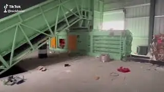 waste cardboard box/OCC/ONP baling press machine, Manual tie horizontal baler