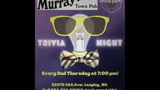 Thirsty Thursday Trivia Night!  Come and play!