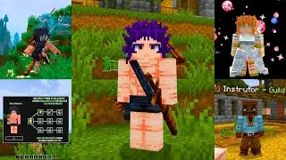 LAN&Ccedil;OU  NOVA ADDON RPG ISEKAI no MCPE! - com MONSTROS: GOBLINS, SLIMES, LOBOS, URSO