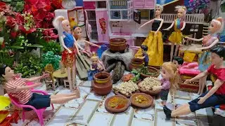 Barbie Doll All Day Routine In Indian Village/Radha Ki Kahani Part -299/Barbie Doll Bedtime Story||