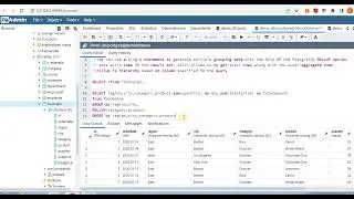 ROLLUP/Group By in Postgresql PgAdmin 4