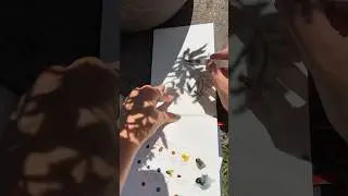 Shadow Tracing with Watercolors: Stress-free Art 😌#arttips #watercolor #satisfying #arttherapy