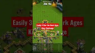 Easily 3 Star the Dark Ages King Challenge #clashofclans #coc #darkages