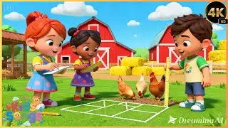 Kids Enjoy New Year Farm Song 🎉🐄🎶 | Fun Farm Celebration Learning Song for Kids