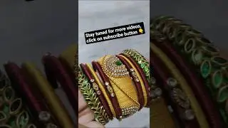 Handmade Silk thread bangles | Silk thread magic #SilkThreadBangles#shorts #viral