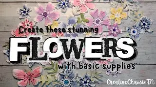 DIY easy Flower Tutorial with basic supplies 