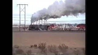 ATSF #3751 pulling a excursion train in late-1991