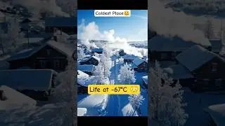 Coldest Place Humans Survive: Life at &minus;67&deg;C #shorts #russia #cold #geography #arctic