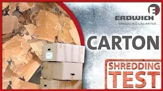 SHREDDING TEST | CARTON - Cardboard Shredder EKZ | Erdwich Zerkleinerungssysteme GmbH