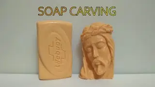 Carving the face of Jesus on Soap @ Asela Crafts