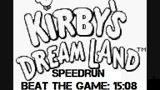 Kirby's Dream Land - Beat The Game Speedrun in 15:08