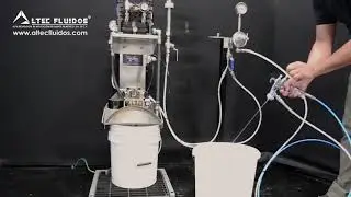 Agitador industrial con bomba de doble diafragma