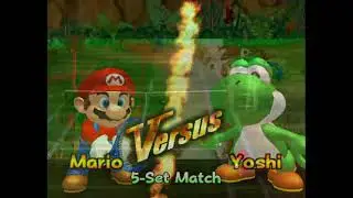 Mario Powe Tennis: Mario Vs Yoshi.