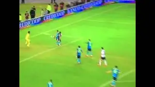 #riversevilla El gol de juan cruz Kaprof para #RiverPlate #SuperCopaEuroAmericana