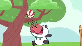 🤣Panda's Ball Vanished?! 😱🐼 Wait for the Epic Fail! (Hilarious!)#animation #cartoon #funnyvideos 