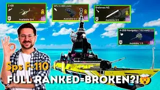 Is This Even Balanced?! 😱 SPS F-110 Full Ranked Build | Modern Warships