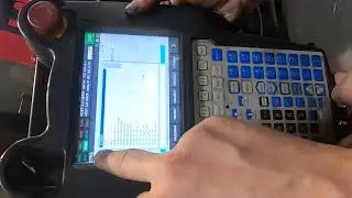 Fanuc weld robot program change training video.