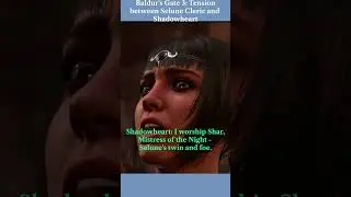 Baldur's Gate 3: Cleric of Selune tension with Shadowheart
