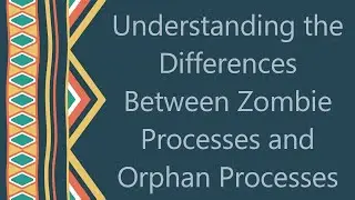 Understanding the Differences Between Zombie Processes and Orphan Processes