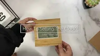 How to Set Bamboo LCD Digital Weather Clock? | Setting Guide