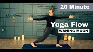 20 Minute Moon Yoga Flow | Honoring the Cycles of the Moon | Waning Moon Yoga | Intentions Yoga