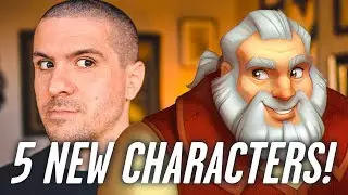 Voice actor improvises 5 new characters from one illustration!