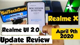 Realme x  update Apr 9th 2020 realme ui