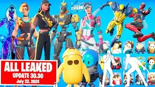 All Fortnite LEAKED Skins, Emotes, Cosmetics Update 30.30: Fall Guys, Deadpool & Wolverine, Adidas