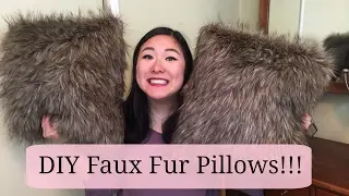 DIY Faux Fur Pillows!!!