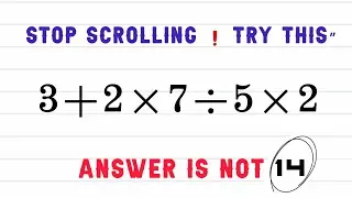 Only 1% can solve this math Problem😱#maths 