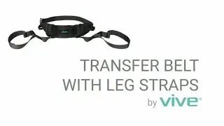 Transfer Belt With Leg Straps by Vive - Medical Nursing Safety Patient Gait Assist Device -  Elderly