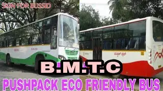 Bmtc Pushpack plus Eco Bus Livery (skin)For Bussid|BMTC push pack Plus eco Friendly Bus|BMTC |