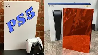 WE VINYL WRAPPED A PS5 CHROME ORANGE!