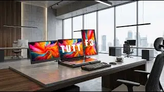 TUTT F3 Triple 14&rdquo; Portable Monitor for Laptop | 360&deg; Rotation | Cooling Base | USB-C/HDMI