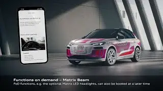 Animation: Audi Q6 e-tron prototype &ndash; Digital light signature and Matrix LED headlights