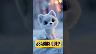 &iexcl;QUE TIERNO! 😍 &iexcl;El ZORRO &Aacute;RTICO CAMBIA DE COLOR! | Datos al Minuto ⏱️#animales #sabiasque