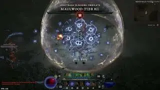 Diablo 4 - Ball Lightning Sorceress Tier 82 Nightmare Dungeon