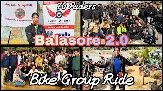 1 vs 70 Bikers🏍️ Ranchi - Odisha Group Ride🌊Balasore 2.0 powered by Rajasthan Tyres #bikeride 