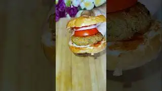 veg burger #food #burger #shorts #recipe